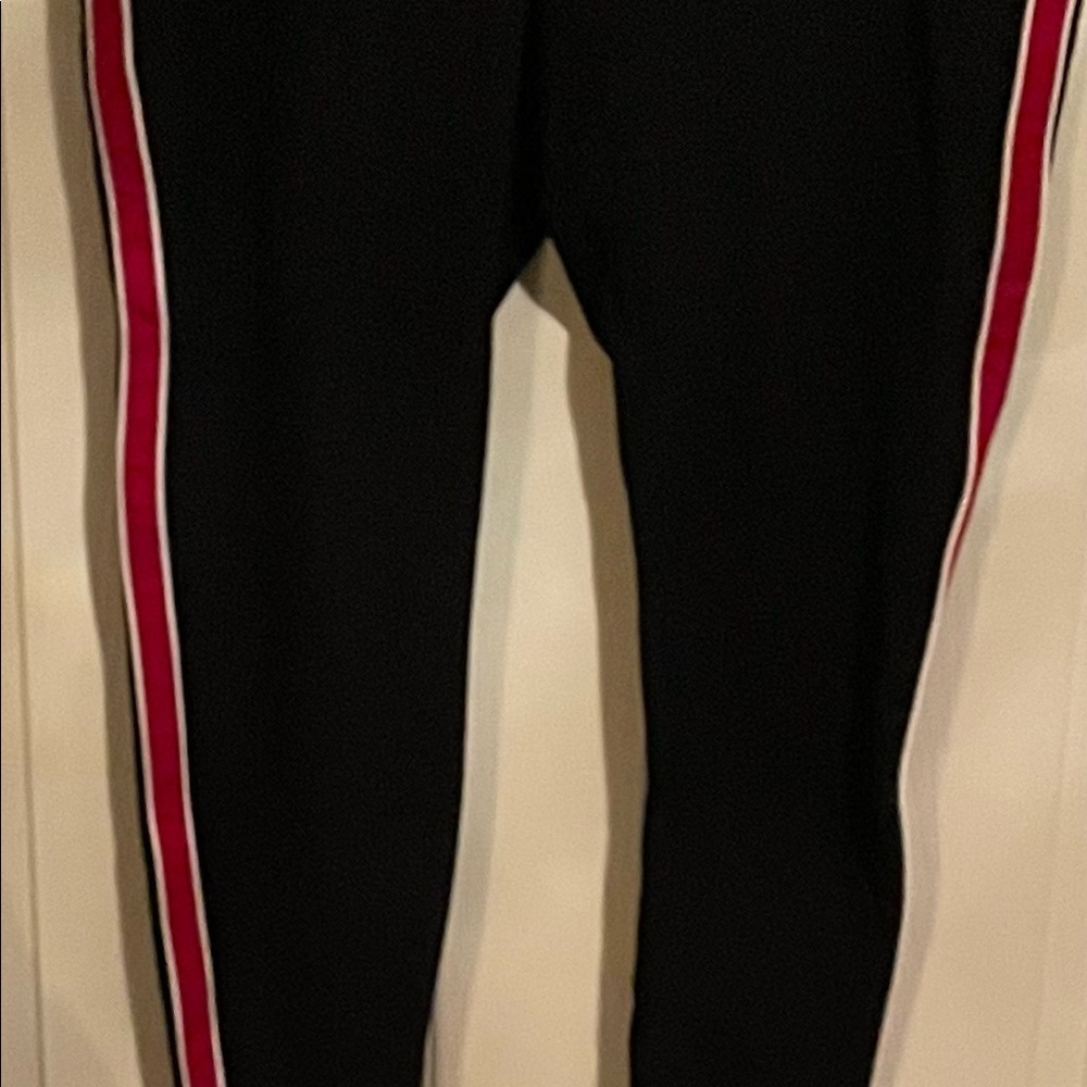 Torrid Red/Stripe Exercise Capris Size 2r - image 3